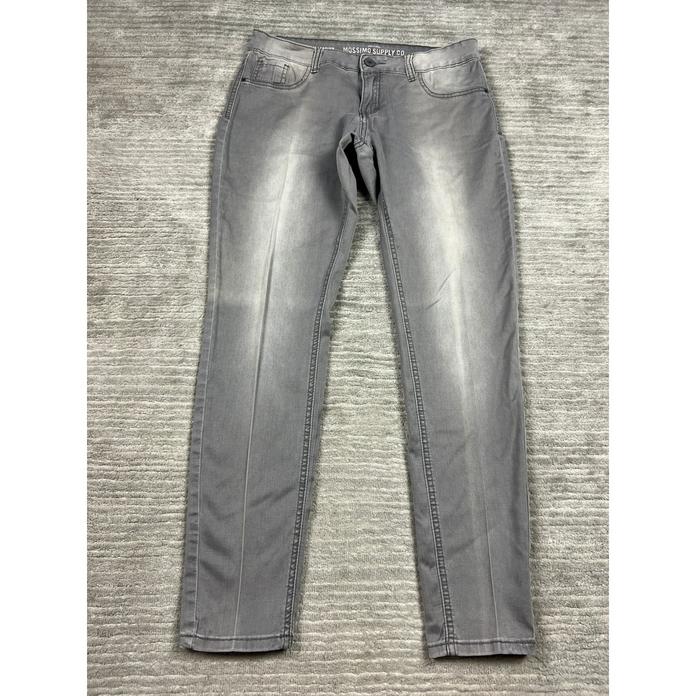 Mossimo Supply Co Denim Legging Womens 13 Grey Fit 6 Faded Wash Stretch Jeggings